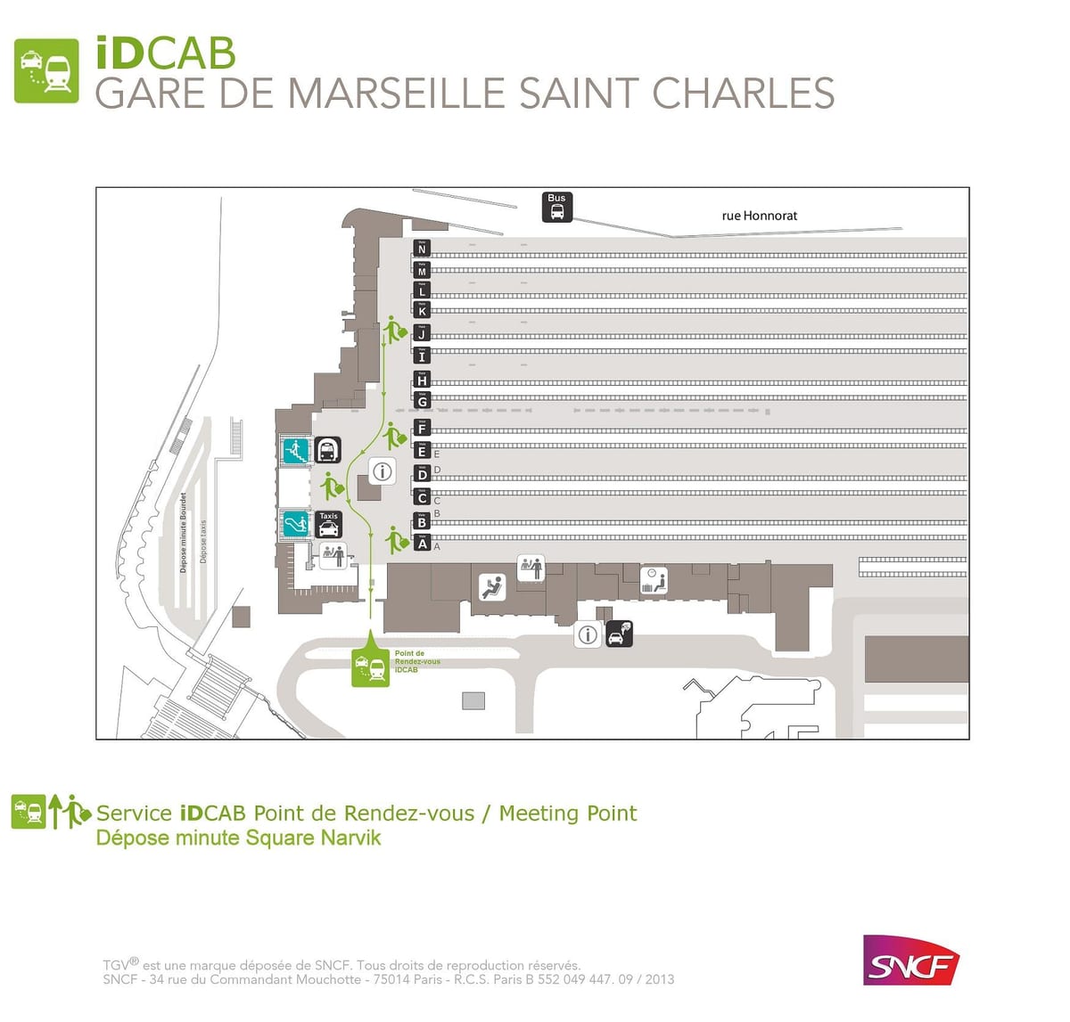 mapa de Marseille st charles estação de comboios