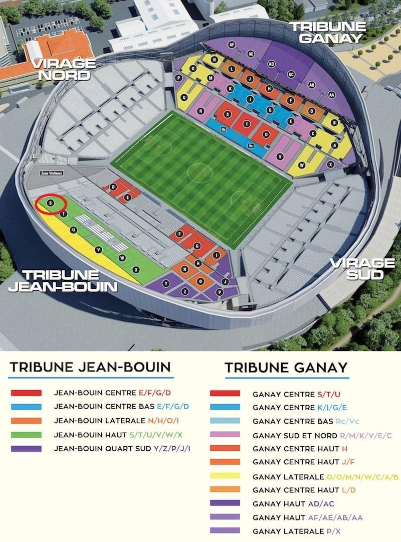 stade velodrome de estar mapa