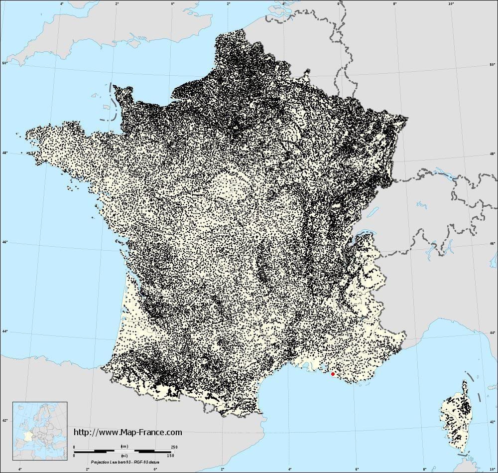 mapa de Marseille municípios