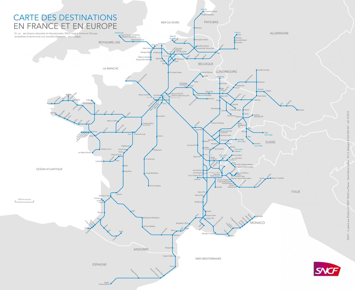 mapa de Marseille trem