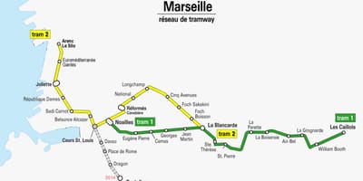 Mapa de Marseille eléctrico