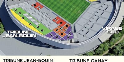 Mapa de Marseille estádio de futebol 