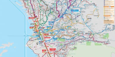 Marselha mapa de transporte