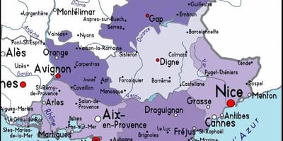 Mapa de Marseille região
