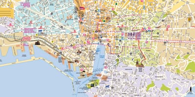 Mapa de Marseille subúrbio